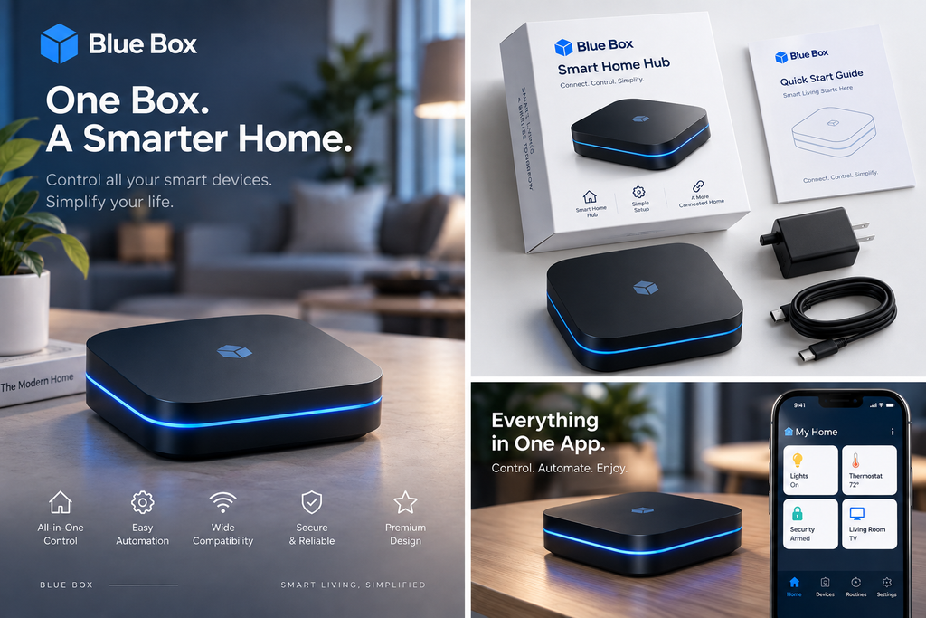 Blue Box Smart Home Hub – Premium All-in-One Smart Home Controller