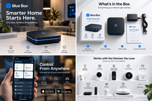 Blue Box Smart Home Hub – Premium All-in-One Smart Home Controller